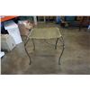 Image 1 : METAL AND WICKER END TABLE