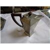 Image 2 : ART DECO PEWTER TEASET, TEAPOT, CREAM AND SUGAR, AND SERVING PLATTER