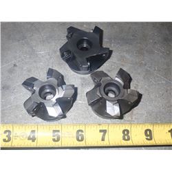 (3) Stellram Face Mills