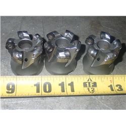 (3) Stellram Face Mills