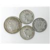 Image 2 : 3 Half Dollars & 1939 Canadian Silver Dollar Coin