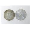 Image 2 : Two 1967 Canadian Centennial  80%  Silver Dollars