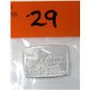 Image 1 : 1 Oz. .999 Fine Silver Beaver Bullion Bar