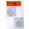 Image 1 : 2 x 1/2 Oz .999 Silver "2018 Polar Bear " Coins