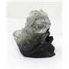 Image 3 : 2.7 Oz. Crystal with Hand Carved Skull Center