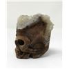 Image 2 : 6.7 Oz. Crystal with Hand Carved Skull Center