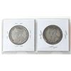 Image 2 : 2 Vintage Newfoundland Sterling Silver 50¢ Coins