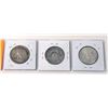 Image 2 : Three .900 Silver USA Half Dollar Coins
