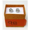 Image 2 : New 3.5 CTW Green Amethyst & Diamond Earrings