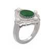 Image 1 : 4.78 ctw Emerald & Diamond Ring 18K White Gold