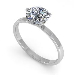 0.50 ctw Certified VS/SI Diamond Engagment Ring Martini 14k White Gold