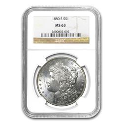 1880-S Morgan Dollar MS-63 NGC