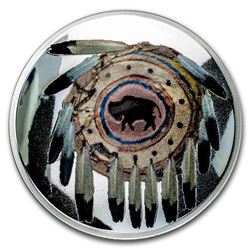 2019 1 oz Silver Domed Native American Weapons Arapaho Tomahawk