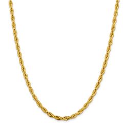 10k Yellow Gold 4.75 mm Semi-Solid Rope Chain - 16 in.