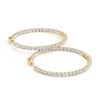 Image 1 : 2 ctw Diamond VS/SI 42 MM Hoop Earrings 14k Yellow Gold