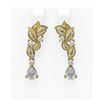 Image 1 : 3.99 ctw Diamond Earrings 18K Yellow Gold