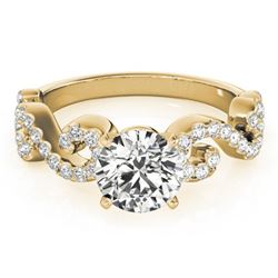 1.15 ctw Certified VS/SI Diamond Ring 18k Yellow Gold