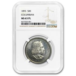 1893 Columbian Expo Half Dollar MS-63 PL NGC