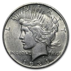 1934-D Peace Dollar XF