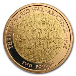 2018 GB Gold 100th Anniv First World War Armistice Proof