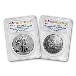 2019 U.S. Mint Pride of Two Nations 2-Coin Set PR-70 PCGS (FD)