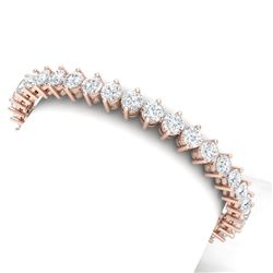 20 ctw Certified SI/I Diamond Bracelet 18K Rose Gold