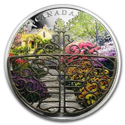 2017 Canada 2 oz Silver $30 Gate to Enchanted Garden