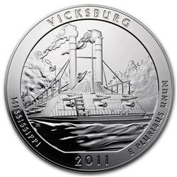 2011 5 oz Silver ATB Vicksburg National Military Park, MS