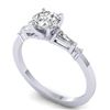 Image 2 : 1.04 ctw Certified VS/SI Diamond Solitaire Ring 14k White Gold