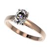 Image 1 : 1 ctw Certified VS/SI Quality Oval Diamond Solitaire Ring 10k Rose Gold