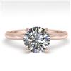 Image 1 : 1.54 ctw VS/SI Diamond Engagment Designer Ring 14k Rose Gold