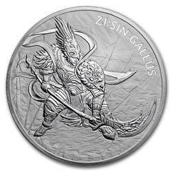 2017 South Korea 10 oz Silver ZI:SIN Gallus BU