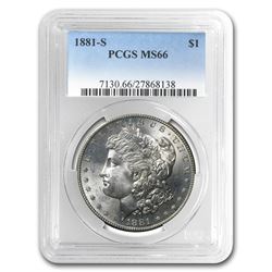1881-S Morgan Dollar MS-66 PCGS