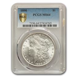 1890 Morgan Dollar MS-64 PCGS