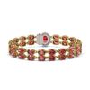 Image 3 : 26.92 ctw Tourmaline & Diamond Bracelet 14K Yellow Gold
