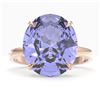 Image 1 : 9 ctw Tanzanite Designer Engagment Ring 14k Rose Gold