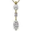 Image 1 : 2.5 ctw Marquise Cut Diamond Designer Necklace 18K Yellow Gold