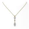 Image 2 : 2.5 ctw Marquise Cut Diamond Designer Necklace 18K Yellow Gold