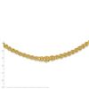 Image 2 : 14k Yellow Gold Fancy 7-11 mm Multi-Link Necklace - 17.5 in.