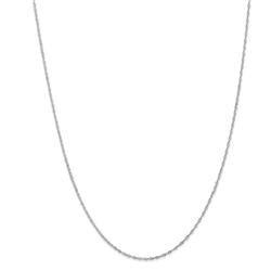 14k White Gold 1.1 mm Singapore Chain Necklace - 20 in.