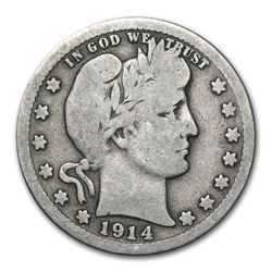 1914-S Barber Quarter VG