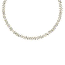 20 ctw Certified SI/I Diamond Necklace 18K Yellow Gold