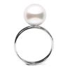 Image 1 : White South Sea Pearl Classic Solitaire Ring