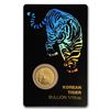 Image 1 : 2018 South Korea 1/10 oz Gold Tiger BU (in Assay card)