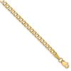 Image 1 : 14k Yellow Gold 3.35 mm Semi-Solid Curb Link Chain - 9 in.