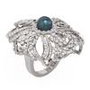 Image 1 : 3.23 ctw Diamond & Pearl Ring 18K White Gold