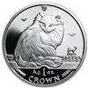Image 1 : 1995 Isle of Man 1 oz Silver Turkish Cat Proof