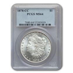 1878-CC Morgan Dollar MS-64 PCGS