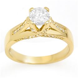 1.18 ctw Certified VS/SI Diamond Ring 14k Yellow Gold