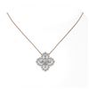 Image 2 : 2.5 ctw Pear Cut Diamond Designer Necklace 18K Rose Gold